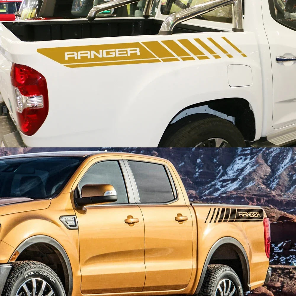 Rear Trunk Side Letter Decal for Ford Ranger Raptor | Vinyl Film Truck Graphic