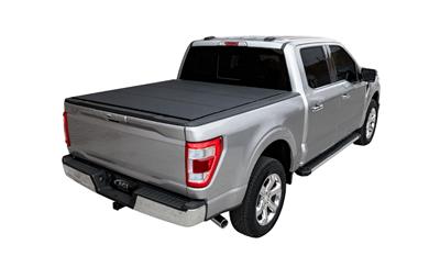 Access Tonneau Tonneau Cover, LoMax, Hard Tri-Fold, Aluminum, Black Diamond Mist Finish, 6 1/4 ft. - B4040079-0