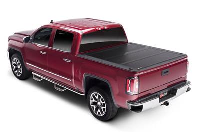 BAK Industries Tonneau Cover, BakFlip FiberMax, Folding, Fiberglass, Black, Dodge, RAM, With Ram - 1126227RB-0